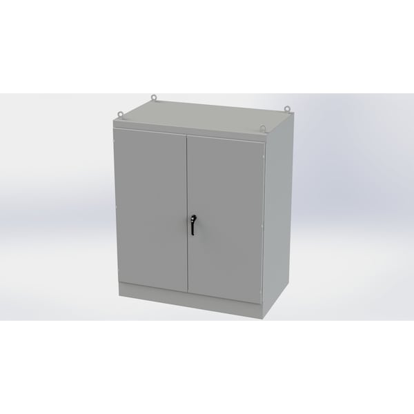 3 Point Latch with Padlock/Keylock Handle Electrical Enclosures, 72 in H, 36 in D, 60 in W